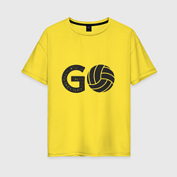 Женская футболка оверсайз Go Volleyball