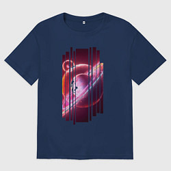 Футболка оверсайз женская Моя Вселенная Космическое настроение, цвет: тёмно-синий