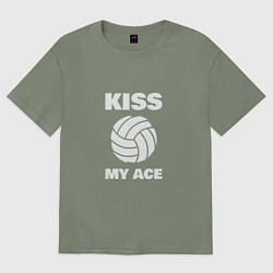 Женская футболка оверсайз Kiss - My Ace