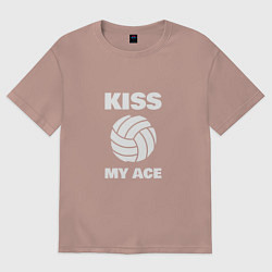 Женская футболка оверсайз Kiss - My Ace