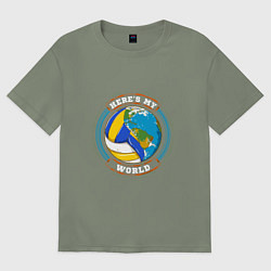 Женская футболка оверсайз World - Volleyball