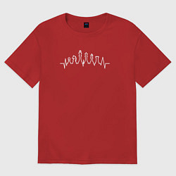 Женская футболка оверсайз Шахматы в моем пульсе