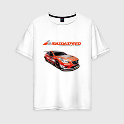 Женская футболка оверсайз Mazda Motorsport Development
