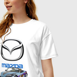 Футболка оверсайз женская Mazda Japan, цвет: белый — фото 2