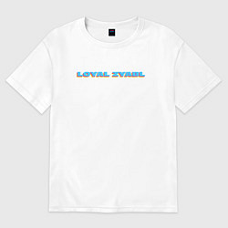 Футболка оверсайз женская Loyal Zyabl, цвет: белый