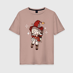 Женская футболка оверсайз Алая ведьмочка Кли