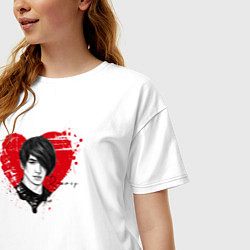 Футболка оверсайз женская Кровь Виктора, цвет: белый — фото 2