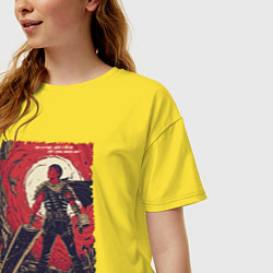 Футболка оверсайз женская Грозный Гатс, цвет: желтый — фото 2