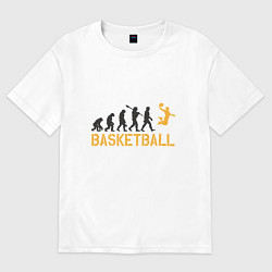 Футболка оверсайз женская Basketball Fly, цвет: белый