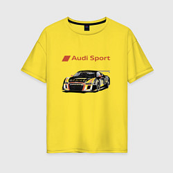 Женская футболка оверсайз Audi Motorsport Racing team