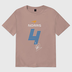 Женская футболка оверсайз Ландо Норрис 4