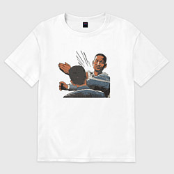 Футболка оверсайз женская ШЛЁП!, цвет: белый