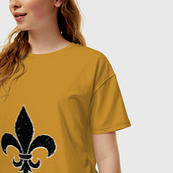 Футболка оверсайз женская Вайс кингс, цвет: горчичный — фото 2