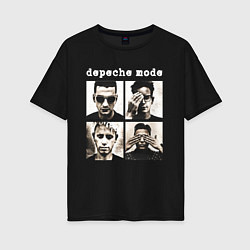 Женская футболка оверсайз DEPECHE MODE ДЕПЕШ МОД