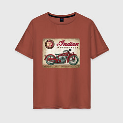 Женская футболка оверсайз Indian motorcycle 1901