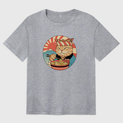 Женская футболка оверсайз Catana Ramen