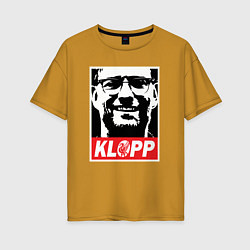 Женская футболка оверсайз Klopp