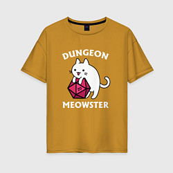 Женская футболка оверсайз Dungeon Meowster