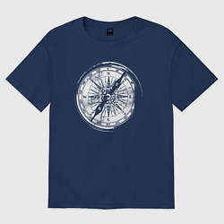 Женская футболка оверсайз Компас и Походы