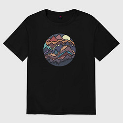 Женская футболка оверсайз Горный Восход