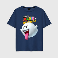 Женская футболка оверсайз Boo Super Mario 3D World Nintendo