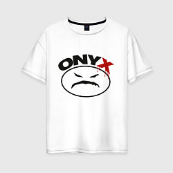 Футболка оверсайз женская Оnyx, цвет: белый