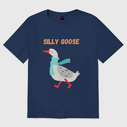Футболка оверсайз женская Silly Goose, цвет: тёмно-синий