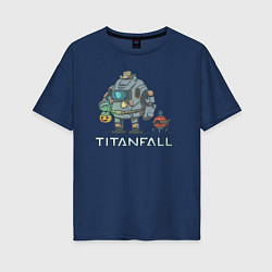 Женская футболка оверсайз Титанфол арт Helloween TITANFALL