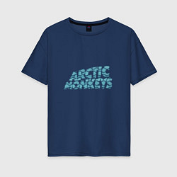 Футболка оверсайз женская Надпись Arctic Monkeys, цвет: тёмно-синий