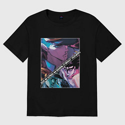 Женская футболка оверсайз Джотаро Куджо из ДжоДжо