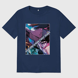 Женская футболка оверсайз Джотаро Куджо из ДжоДжо