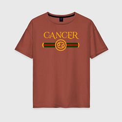 Женская футболка оверсайз CANCER брэнд