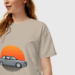 Футболка оверсайз женская BMW Sun, цвет: миндальный — фото 2
