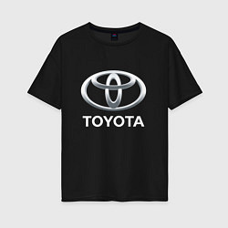 Женская футболка оверсайз TOYOTA 3D Logo