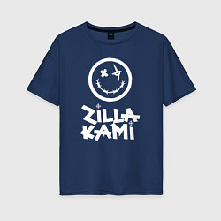 Женская футболка оверсайз ZillaKami x SosMula City Morgue - Smile ZillaKami
