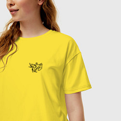 Футболка оверсайз женская Noize mc нойз мс logo, цвет: желтый — фото 2