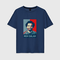 Футболка оверсайз женская Moh Salah, цвет: тёмно-синий