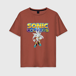 Женская футболка оверсайз Silver Hedgehog Sonic Video Game
