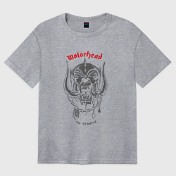 Футболка оверсайз женская Motorhead no remorse, цвет: меланж