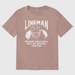 Женская футболка оверсайз Лайнмен