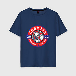 Женская футболка оверсайз Croatia 2022