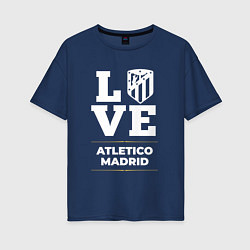 Женская футболка оверсайз Atletico Madrid Love Classic