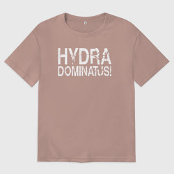 Футболка оверсайз женская Ваха - Гидра Доминатус! Альфа-Легион, цвет: пыльно-розовый