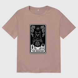 Женская футболка оверсайз The Magician Tarot card Волшебник карта Таро