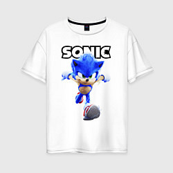 Женская футболка оверсайз Sonic the Hedgehog 2