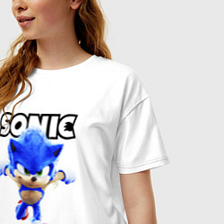 Футболка оверсайз женская Sonic the Hedgehog 2, цвет: белый — фото 2