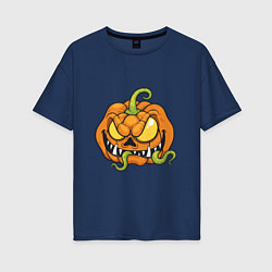 Женская футболка оверсайз Тыквенный Хэллоуин