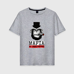 Женская футболка оверсайз Мафия - Mafia
