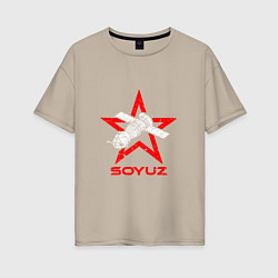 Женская футболка оверсайз Soyuz - Space