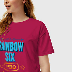 Футболка оверсайз женская Игра Rainbow Six PRO Gaming, цвет: маджента — фото 2
